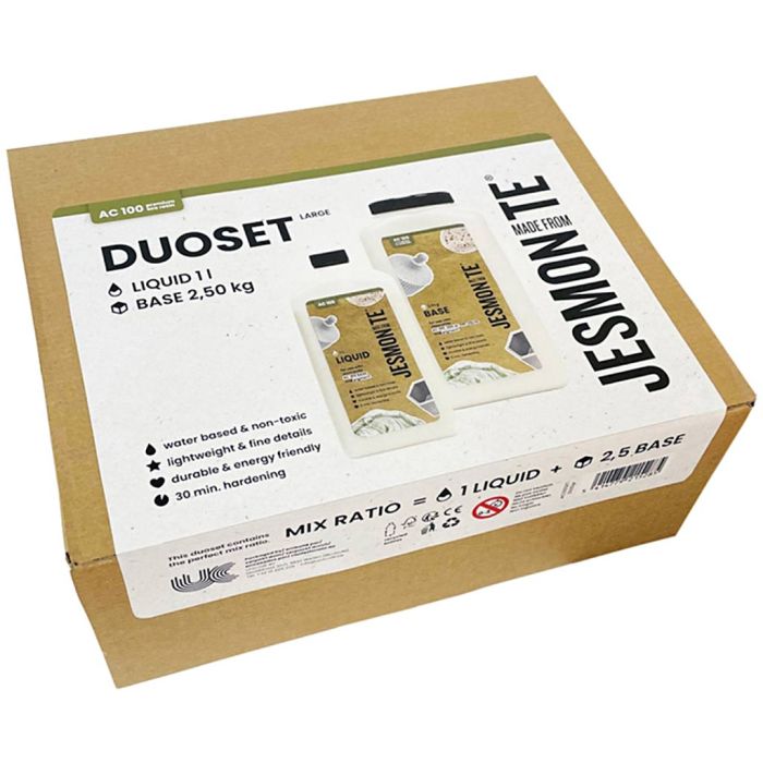 Jesmonite AC 100 Base líquida - Base en polvo, 2.5 kg/ 1 paquete