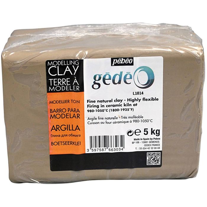 Arcilla de cocción, blanco, 5 kg/ 1 paquete