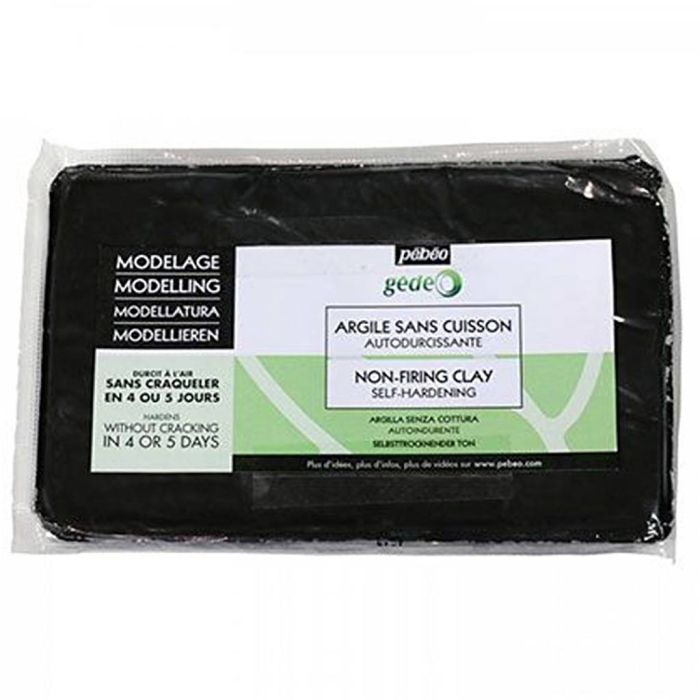 Arcilla de autoendurecimiento, negro, 1.5 kg/ 1 paquete