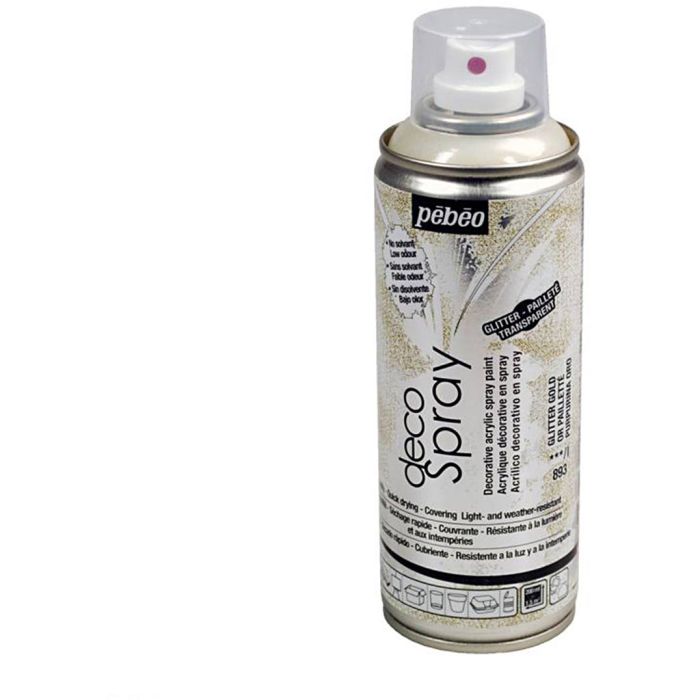 Pintura en spray DecoSpray, dorado purpurina, 200 ml/ 1 bote