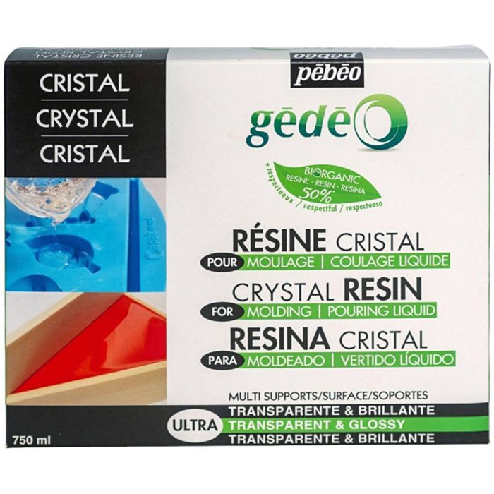 Kit de resina de cristal orgánica, 750 ml/ 1 paquete