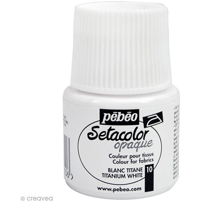 Pintura para tela Pébéo Setacolor, blanco, 45 ml/ 1 botella