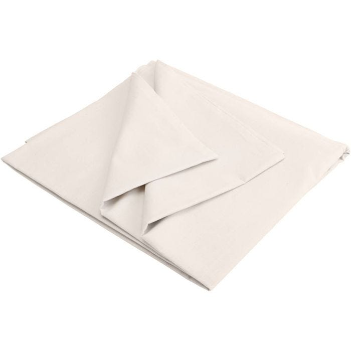 Lienzo de algodón lavado, A: 150 cm, natural, 5 m/ 1 paquete
