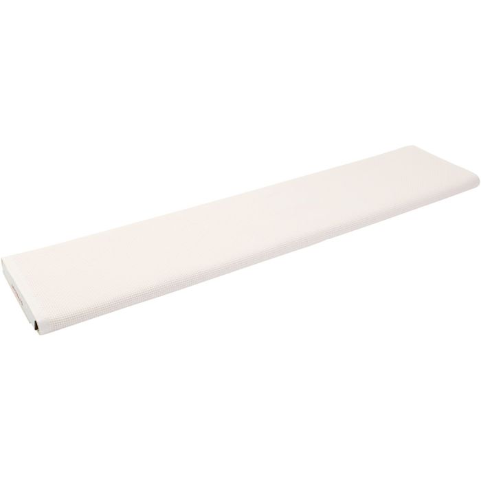 Tela Aida, A: 60 cm, 24 cuadrado por 10 cm , blanco, 3 m/ 1 paquete