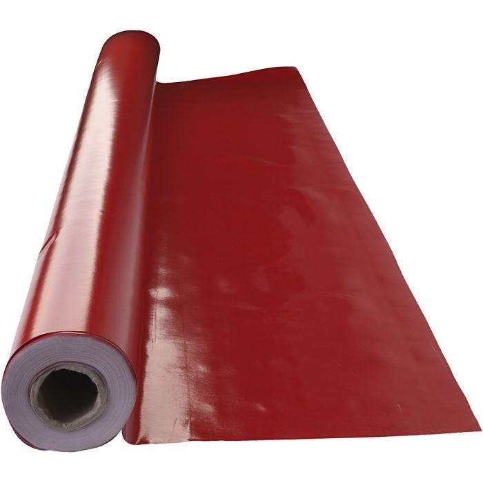 Hule, A: 140 cm, rojo, 20 m/ 1 rollo