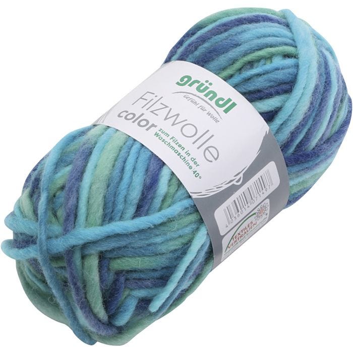 Lana, turquesa azulado, 50 gr/ 1 bola
