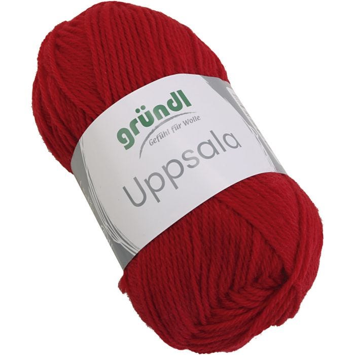 Lana, L. 125 M, rojo, 50 gr/ 1 ud