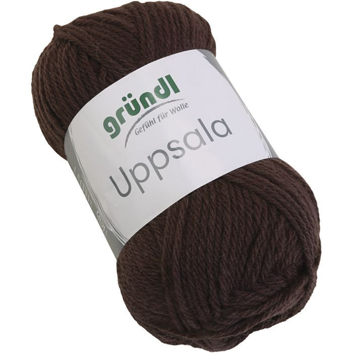 Lana, L. 125 M, marrón, 50 gr/ 1 ud