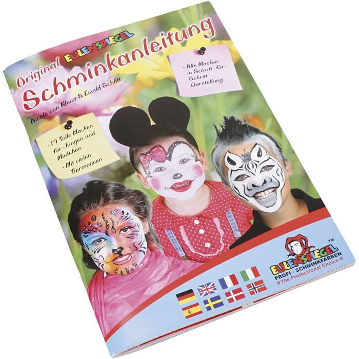 Folleto de pintura facial de Eulenspiegel, 1 ud