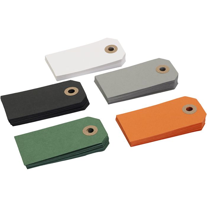 Etiquetas Manila, medidas 4x8 cm, 100 ud/ 1 paquete