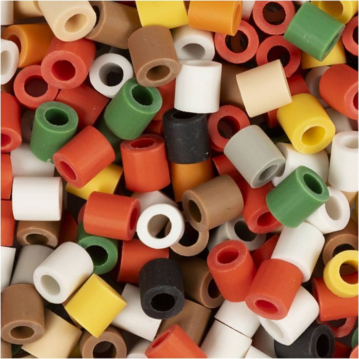 NABBI BioBeads Cuentas, medidas 5x5 mm, medida agujero 2,5 mm, medium, colores navideños, 3400 ud/ 1 paquete