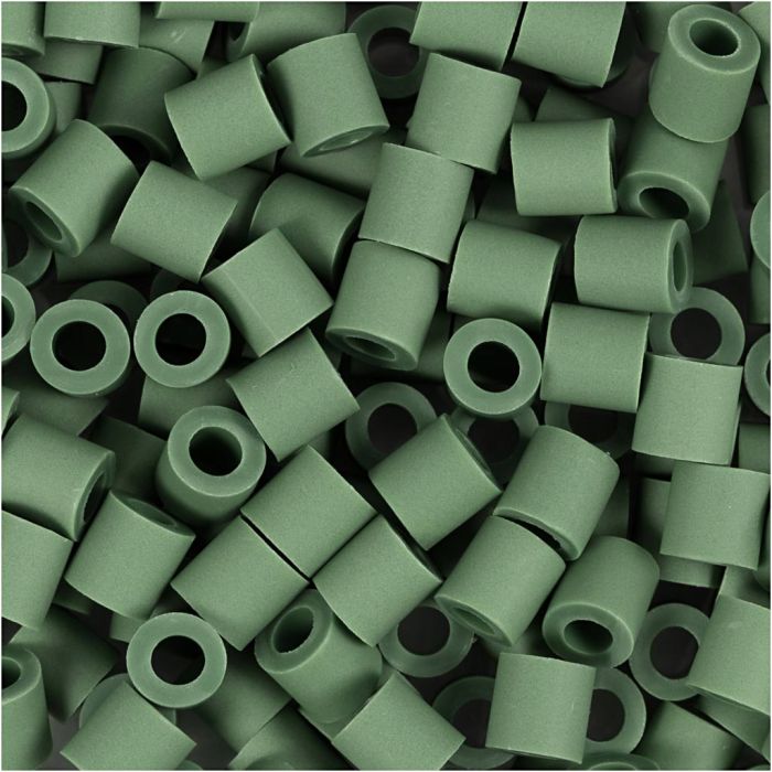 NABBI BioBeads Cuentas, medidas 5x5 mm, medida agujero 2,5 mm, medium, verde oscuro, 1000 ud/ 1 paquete