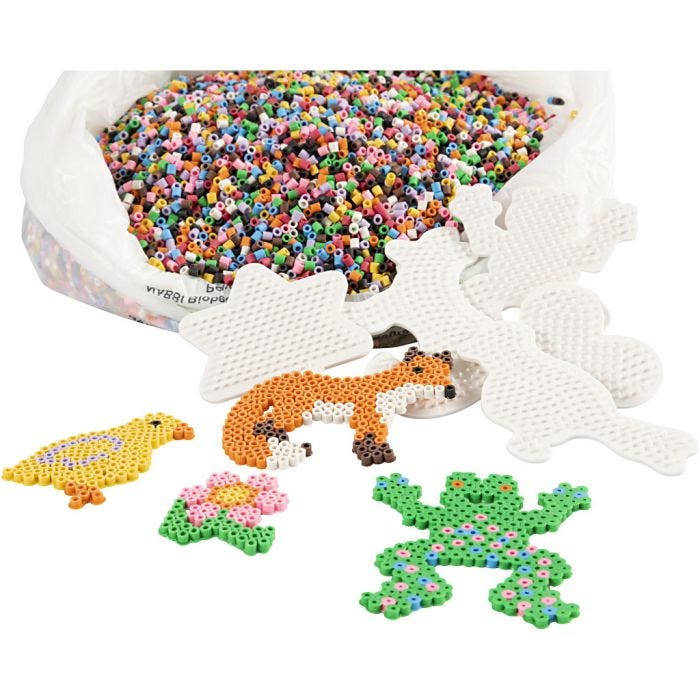 Juego para Aulas de Cuentas Ecológicas NABBI, 5x5 mm, medium, colores estándar, 1 set