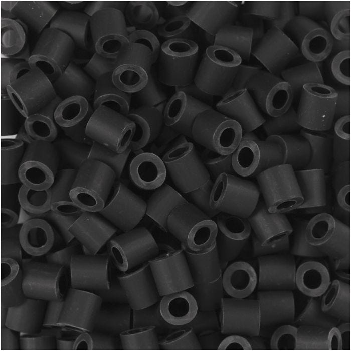 NABBI BioBeads Cuentas, medidas 5x5 mm, medida agujero 2.5 mm, medium, negro, 3000 ud/ 1 paquete