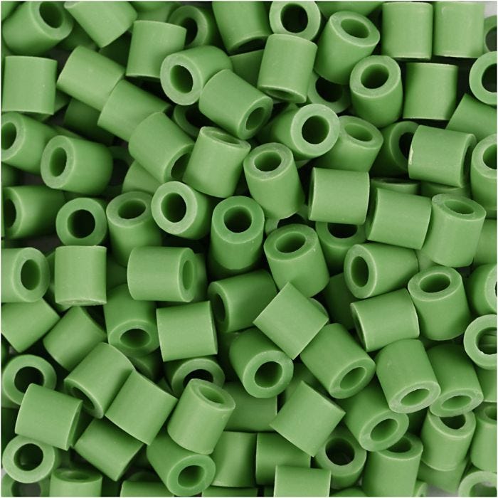 NABBI BioBeads Cuentas, medidas 5x5 mm, medida agujero 2.5 mm, medium, verde, 3000 ud/ 1 paquete