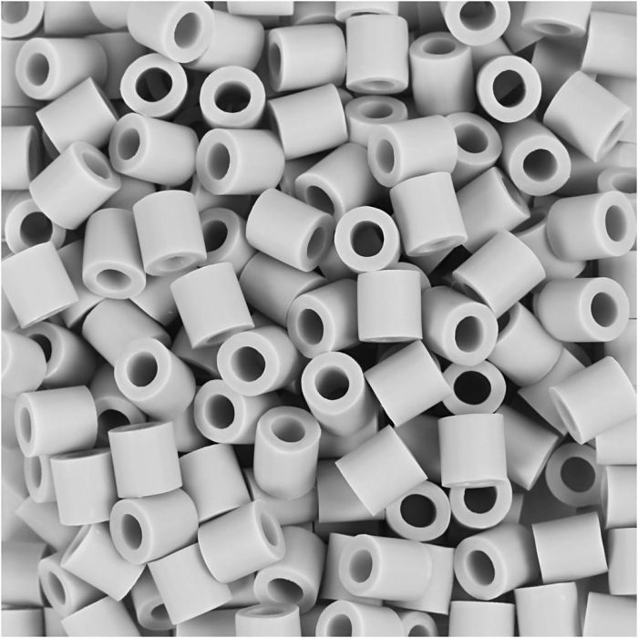 NABBI BioBeads Cuentas, medidas 5x5 mm, medida agujero 2.5 mm, medium, gris, 1000 ud/ 1 paquete