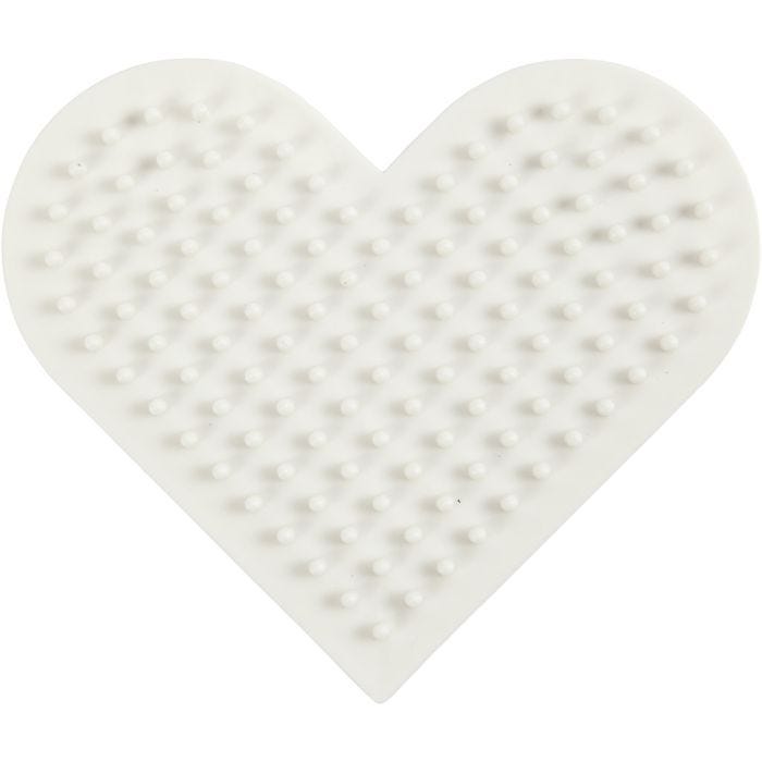 Tablero de Clavijas NABBI BioBeads, Corazoncito, 7x8,5 cm, medium, 1 ud