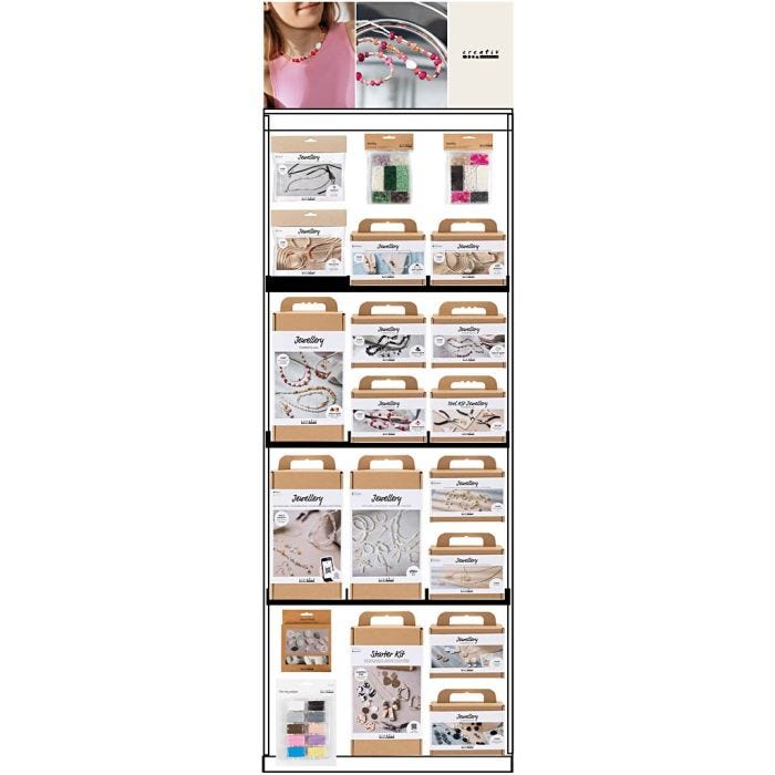 Expositor de suelo, montado, Joyería, adultos, 88 uds de vta/ 1 ud