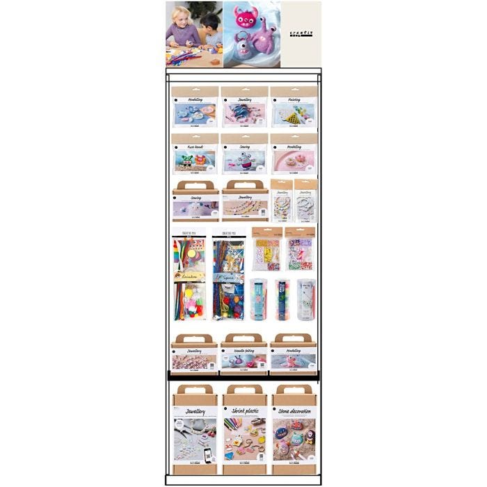 Expositor de suelo, montado, Favoritos infantiles, 126 uds de vta/ 1 ud
