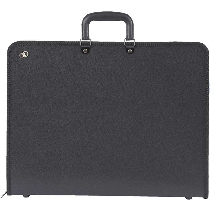 Portafolio ministro, A3, hoja 297x420 mm, medidas 48x37 cm, negro, 1 ud