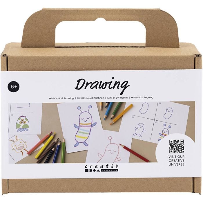 Mini Kit de manualidades Dibujar, Monstruos, 1 paquete