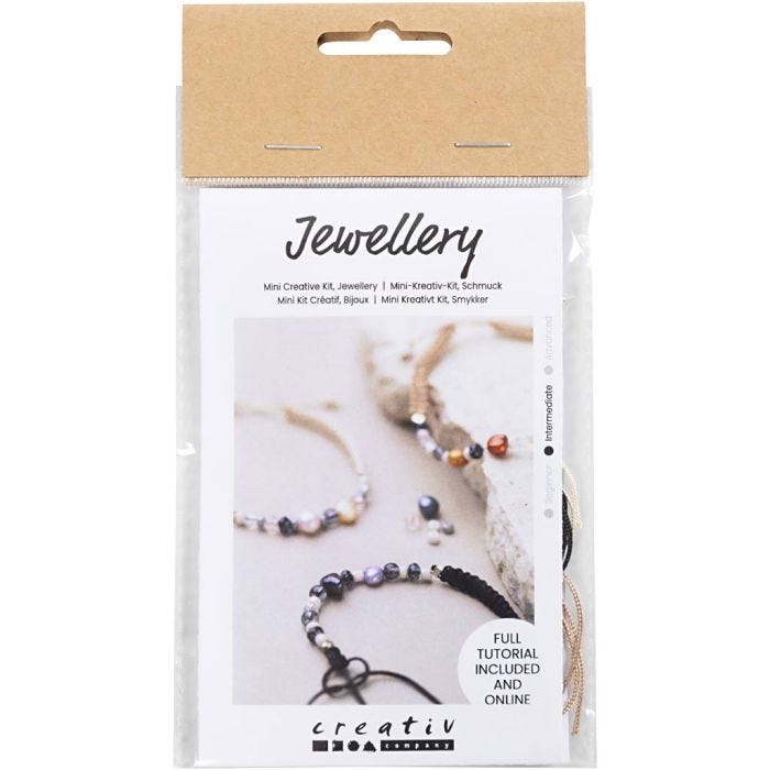 Mini Kit de manualidades Joyas, Pulsera con broche, 1 paquete