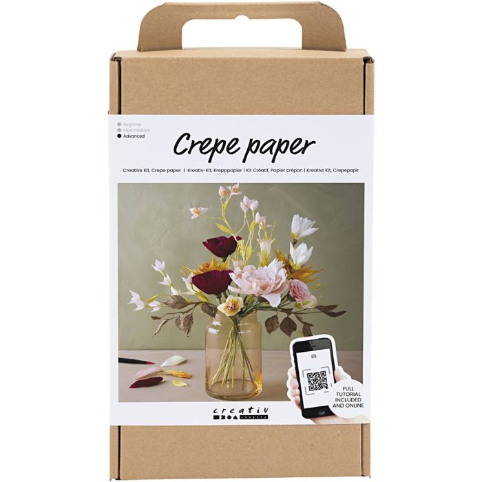 Kit de manualidades Papel Crespón, Ramo, Relación crêpe: 180%, 1 paquete