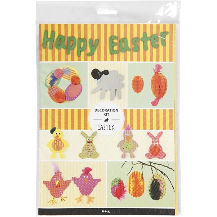 Set de Pascua DIY, colores fuertes, 1 paquete