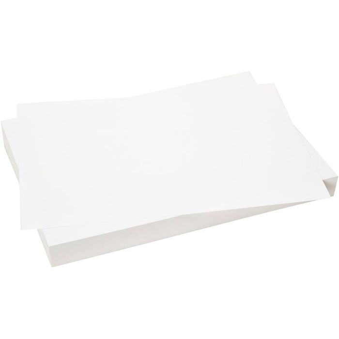 Papel de la cartulina, A4, hoja 210x297 mm, 180 gr, blanco, 2x100 hoja/ 1 paquete