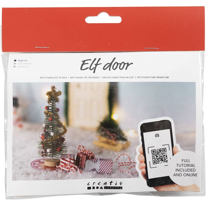 Mini Kit de manualidades Puerta de Elfo, Árbol de Navidad, 1 paquete