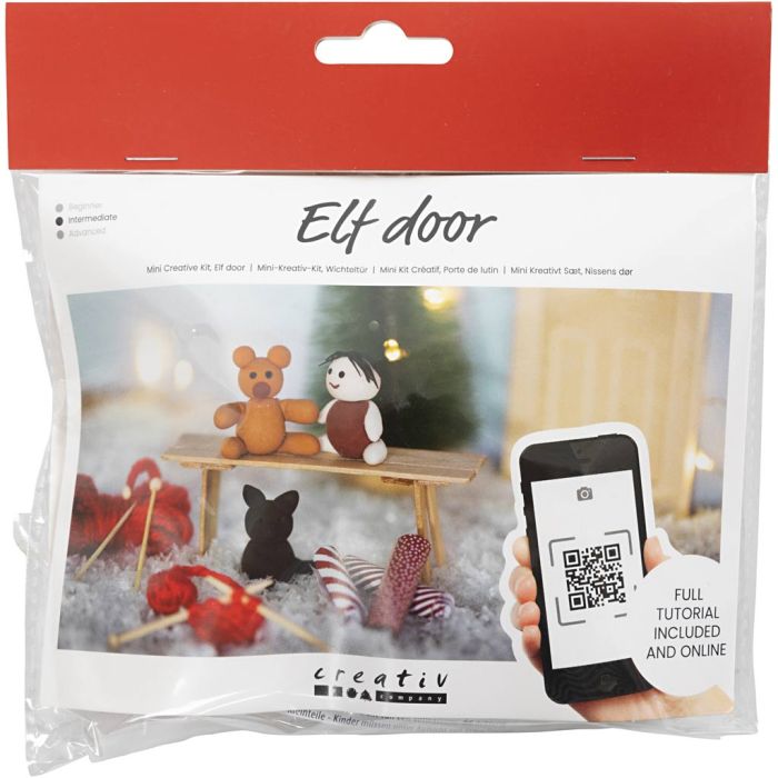 Mini Kit de manualidades Puerta de Elfo, Regalos de navidad, 1 paquete