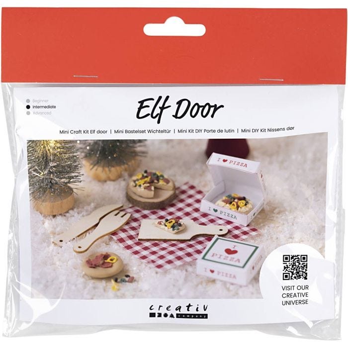 Mini Kit de manualidades Puerta de Elfo, Pizza, 1 paquete