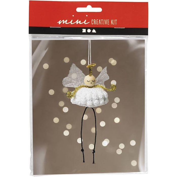 Mini Kit de manualidades Ganchillo, Ángel, 1 paquete