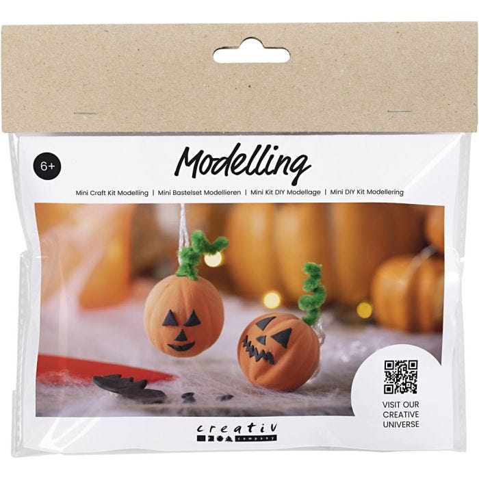 Mini Kit de manualidades Modelado, Calabaza, 1 paquete