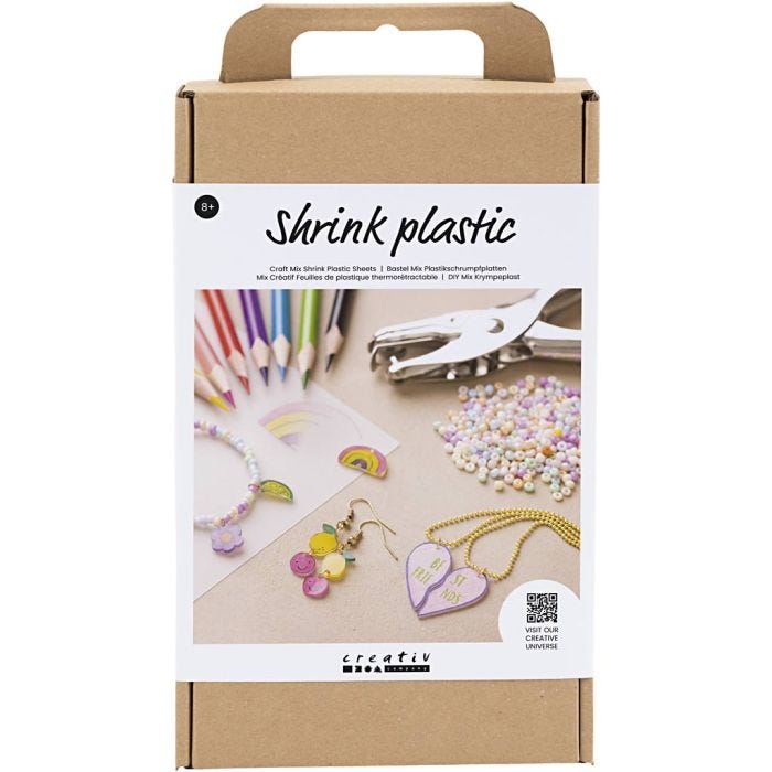 Mix Creativo Hojas de Plástico Retráctiles, Bisutería, 1 paquete