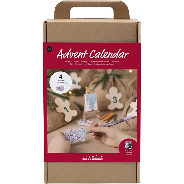 Calendario de Adviento de Dibujo, Dibujo, 1 paquete