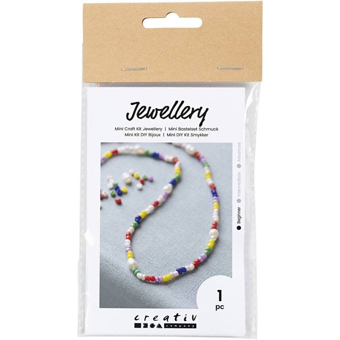 Mini Kit de manualidades Joyas, Collares de perlas de agua dulce, 1 paquete