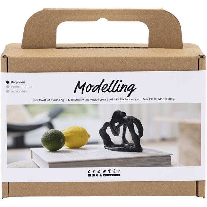 Mini Kit de Manualidades de modelado, Esculpido, negro, 1 paquete
