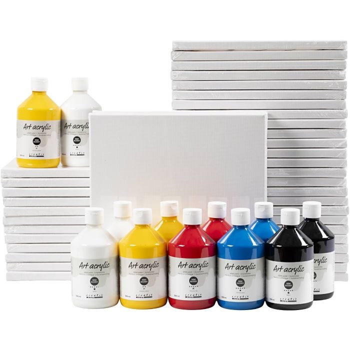 Art School, semi-gloss, colores primario, 1 set
