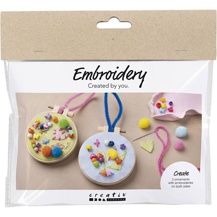 Mini kit de manualidades Bordado, Imaginación, 1 paquete
