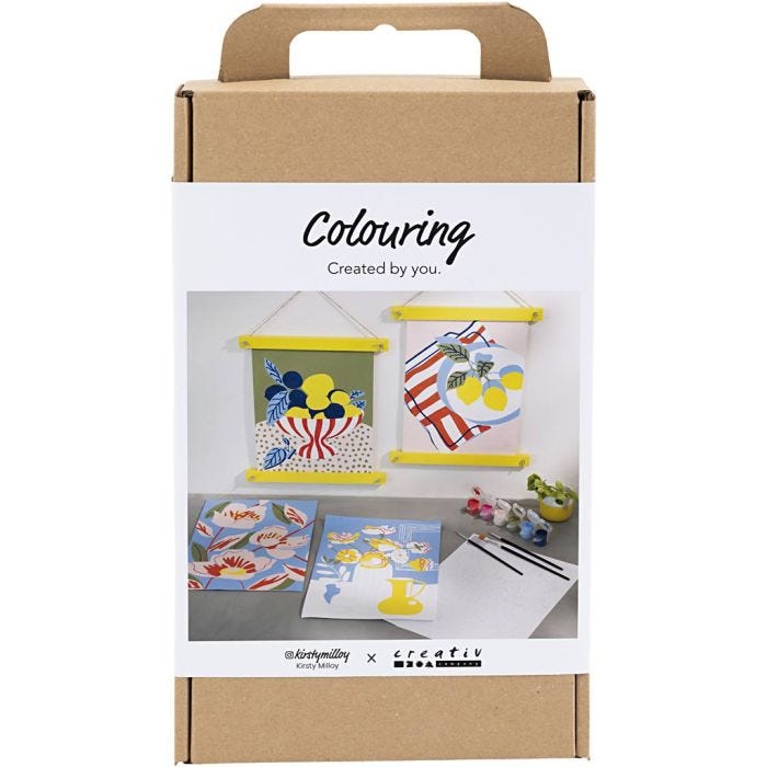 Kit de manualidades Colorear, Pintar por números, pintura acrílica, 1 paquete