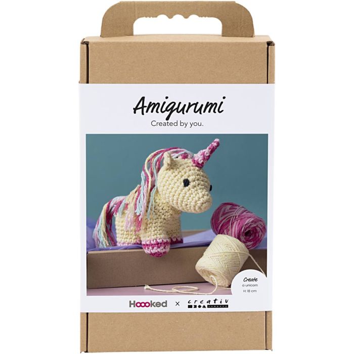 Kit de manualidades Amigurumi, Unicornio, 1 paquete