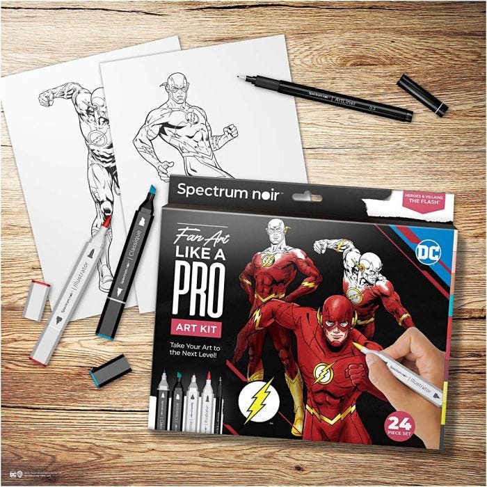 Kit de manualidades Ilustración, Flash, surtido de colores, 1 paquete