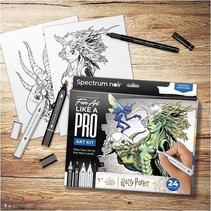 Kit de manualidades Ilustración, Harry Potter: Criaturas mágicas , surtido de colores, 1 paquete