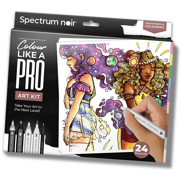 Kit de manualidades Ilustración, Colores aventureros, surtido de colores, 1 paquete