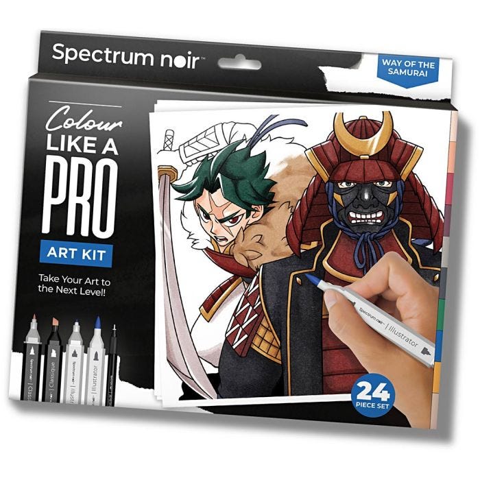 Kit de manualidades Ilustración, El camino del samurái, surtido de colores, 1 paquete