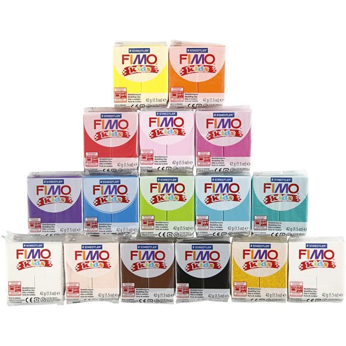 Pasta de Modelar FIMO® Kids, 32x42 gr/ 1 paquete