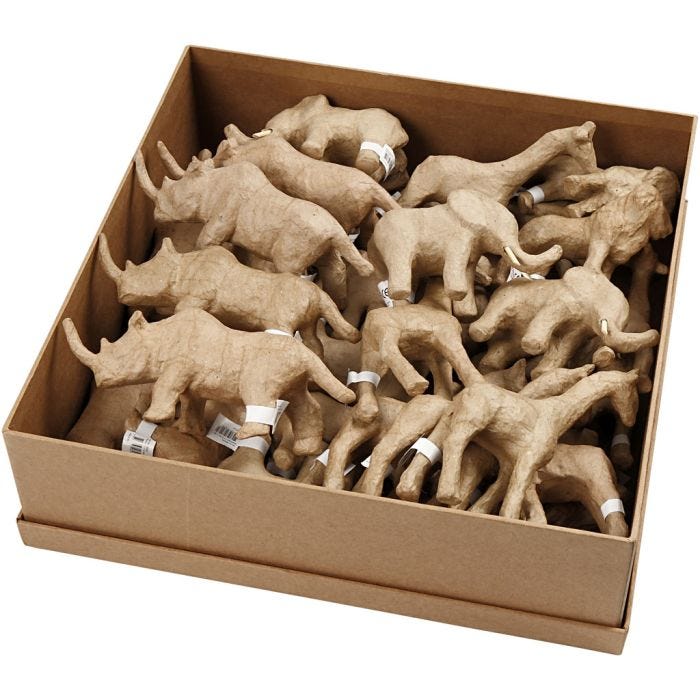 Animales de la sabana, A: 7,5-10 cm, 32 ud/ 1 paquete