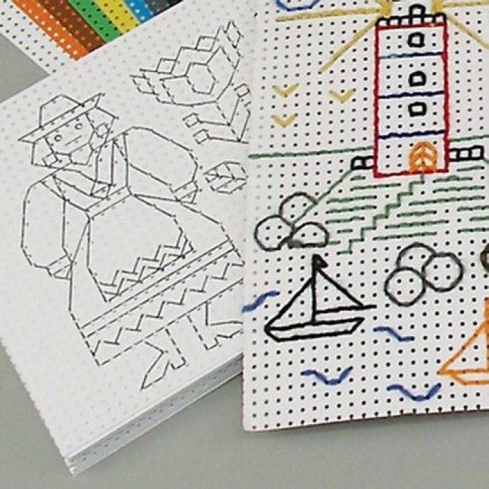 Cross Stitch Design Cardboard