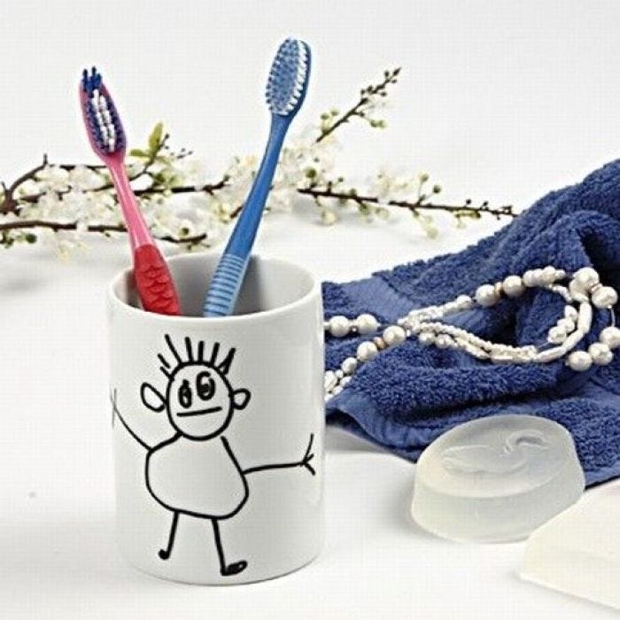 Line Drawings with Glass and Porcelain Markers